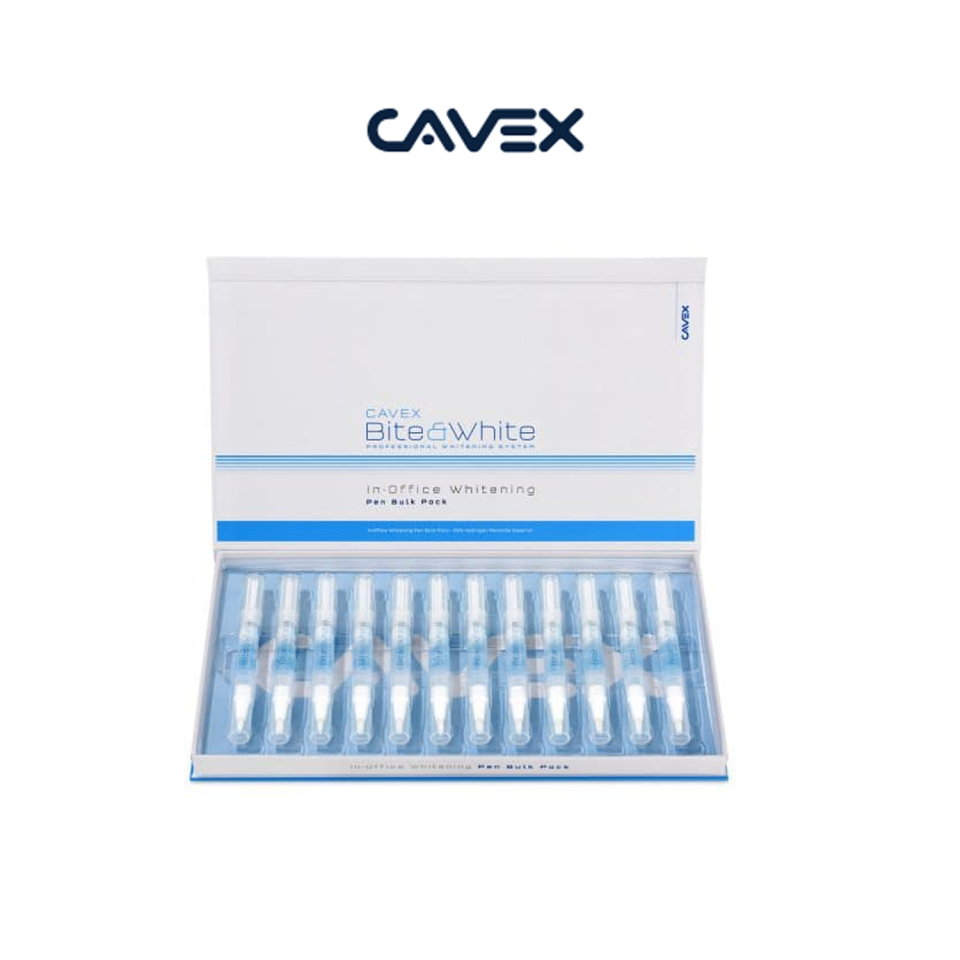 CAVEX BITE&WHITE IN-OFFICE HP25 Pen Bulk Pack - 12'li Ofis Tipi Beyazlatma