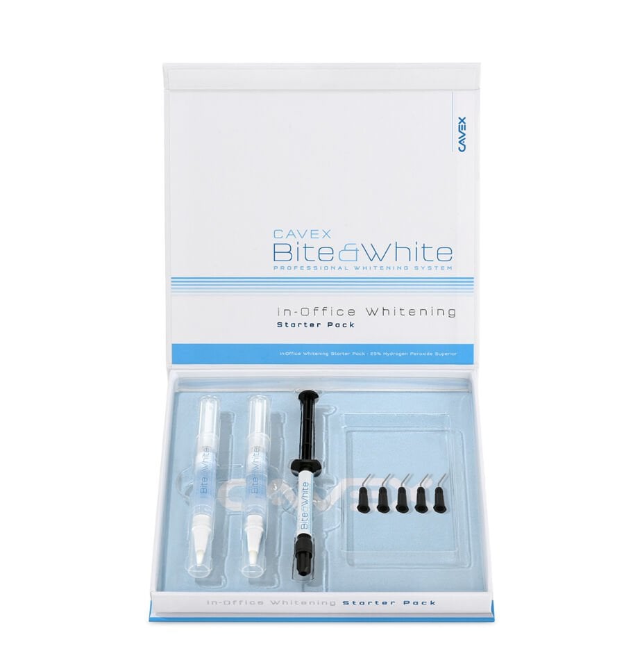 CAVEX BITE&WHITE IN-OFFICE Starter Pack - 2'li Ofis Tipi Beyazlatma