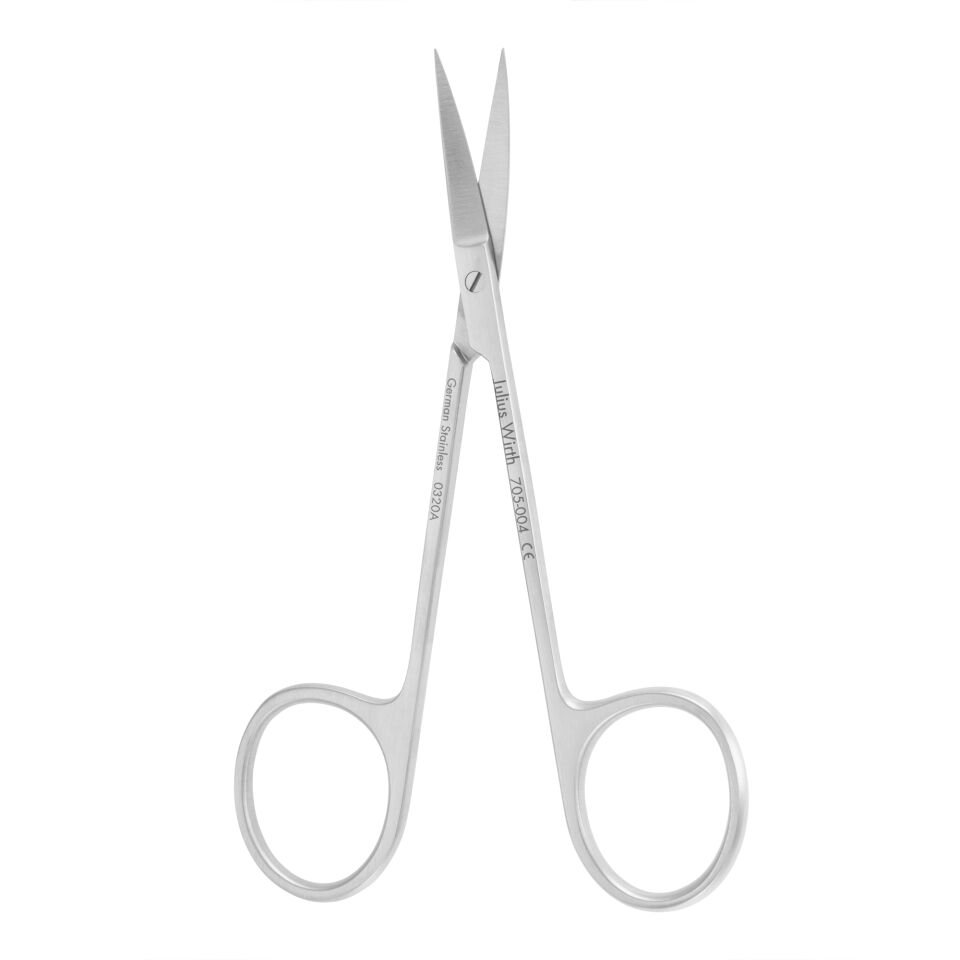 JULIUS WIRTH SCISSORS - 18 IRIS, CURVED
