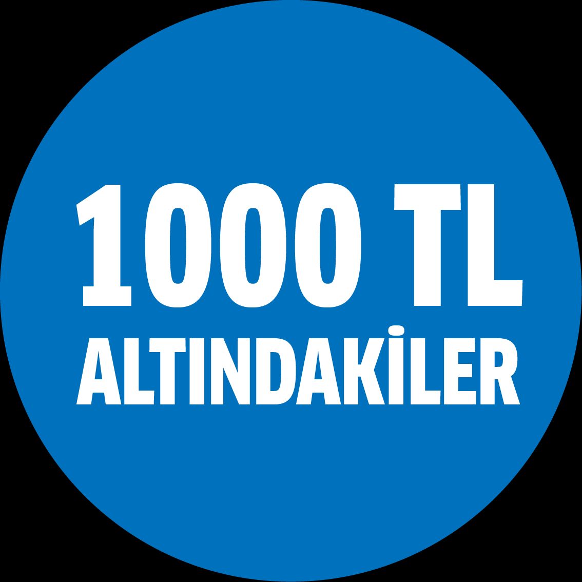 1000₺ Altındakiler