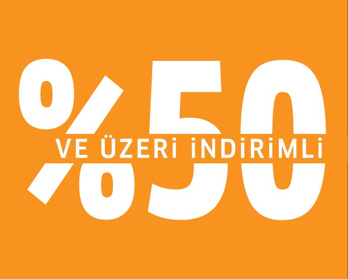 %50 ve Üzeri İndirimli